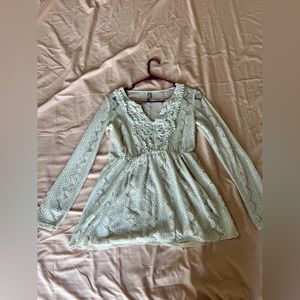 White see through long sleeve